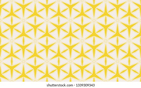 Yellow . Vector luxury abstract background. Vector seamless pattern