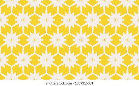 Yellow . Vector luxury abstract background. Vector seamless pattern