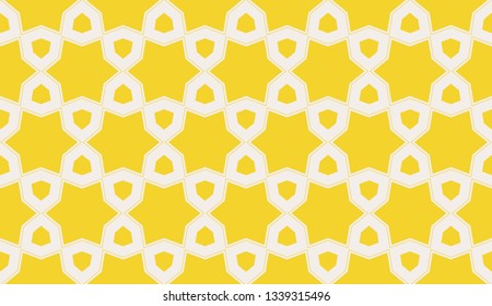 Yellow . Vector luxury abstract background. Vector seamless pattern