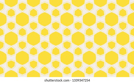 Yellow . Vector luxury abstract background. Vector seamless pattern