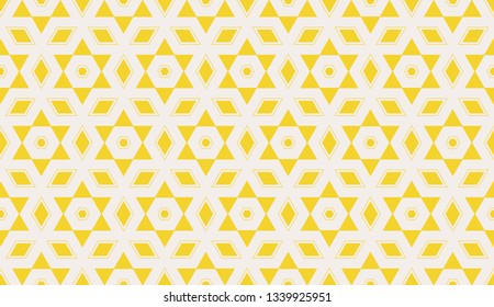 Yellow . Vector luxury abstract background. Vector seamless pattern