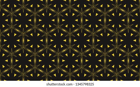 Yellow . Vector luxury abstract background. Vector seamless pattern