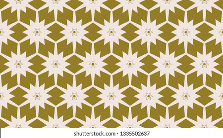 Yellow . Vector luxury abstract geometric background. Vector seamless pattern
