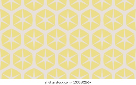 Yellow . Vector luxury abstract geometric background. Vector seamless pattern