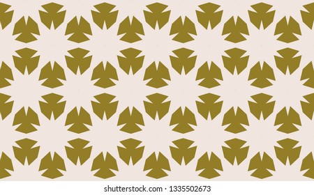 Yellow . Vector luxury abstract geometric background. Vector seamless pattern