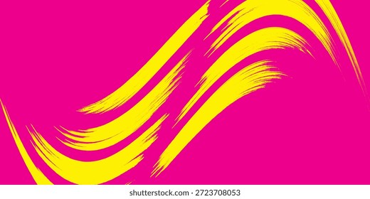 Gelbe Vektormarkierung grafisches stylisches Element. Hervorheben und Unterstreichen von Text. Pinselstriche. Handgezeichnete Markierungsstriche. Streifen von Textmarken. Handgezeichnetes Aquarell-Highlight-Set. Pinselstrich

