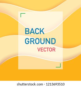 Yellow Vector Modern Abstract Background
