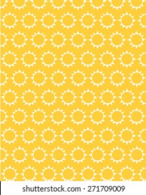 Yellow Vector Sunshine Pattern