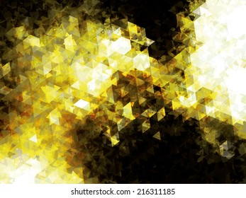Yellow Vector Triangle Background