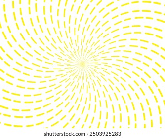 Yellow vertical background material wallpaper with swirling dashed lines