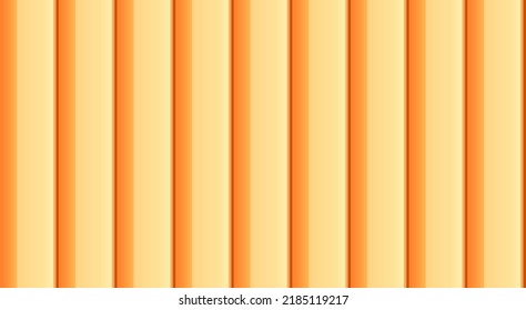 Yellow vertical blinds texture. Wooden home siding seamless pattern. House plastic wall. Beige roof tile. Urban floor shape. Plank corrugated surface. Grooved steel fence