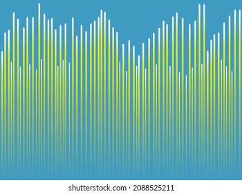 Yellow vertical lines on light blue background