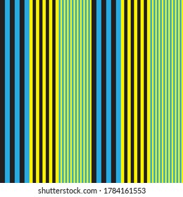 Yellow vertical striped seamless pattern background suitable for fashion textiles, graphics