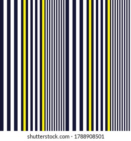 Yellow vertical striped seamless pattern background suitable for fashion textiles, graphics