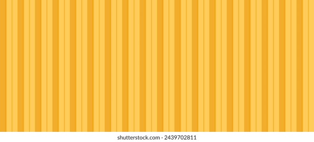 Yellow vertical stripes patterns background. Simple design horizontal for background, backdrop. Vector illustration.
