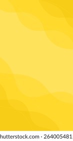 Yellow vertical wave background with gradient and wave lines. Vector background