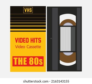 Yellow VHS Cassette Cover: The 80s