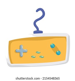icono de control de videojuegos amarillo