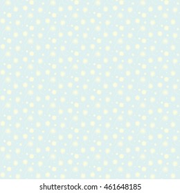  yellow vintage dandelions pattern with blue background.