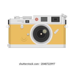 yellow vintage and unique camera