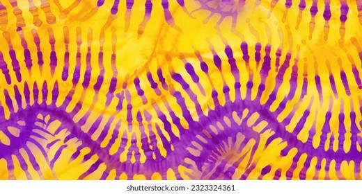 Yellow and Violet  Fabric Tie Dye Pattern Ink , colorful tie dye pattern abstract background.
Tie Dye two Tone Clouds . Shibori, tie dye, abstract batik brush seamless and repeat pattern design.