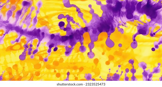 Yellow and Violet  Fabric Tie Dye Pattern Ink , colorful tie dye pattern abstract background.
Tie Dye two Tone Clouds . Shibori, tie dye, abstract batik brush seamless and repeat pattern design.