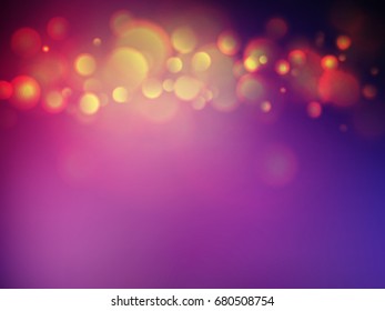yellow violet soft bokeh shining background