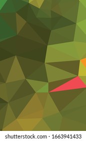 Gelbe, lebendige mehrfarbige Vektorillustration, Hintergrund.  geometrische Vektorillustration. Designvorlage