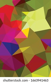Yellow vivid polygonal vector background.  geometric vector illustration. creative design template