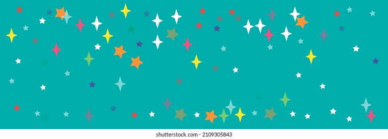 Yellow Vivid Print Violet Red Chaotic Colorful Background. Azure Lavender Green Orange Pink Stars Sea Stars Pattern. Multicolor Pastel Indigo Bright White Blue Turquoise Vibrant Sky Wallpaper.