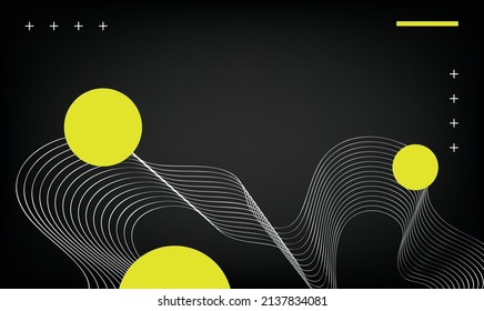 yellow wallpaper background display interior stage vector backdrop geometric template banner color