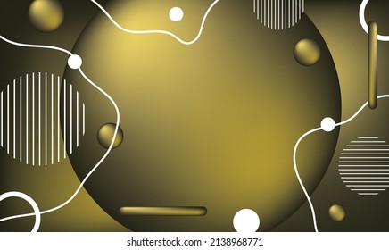 yellow wallpaper background display interior stage vector backdrop geometric template banner color