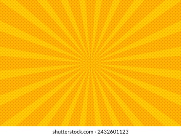 Yellow and warm burst background with triangles.