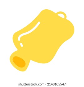 Yellow warmer icon. Vector illustration