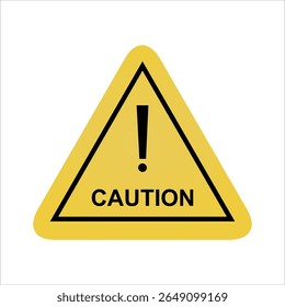 sinal de triângulo de aviso amarelo