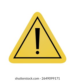 yellow warning caution triangle sign