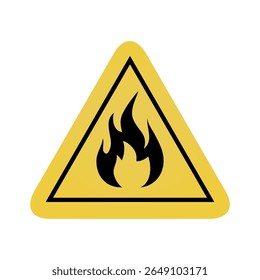 gelbe Warnung vor Dreiecksfeuer