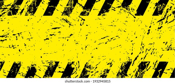 yellow warning sign. Under construction background.