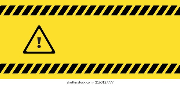 yellow warning sign. Under construction background.