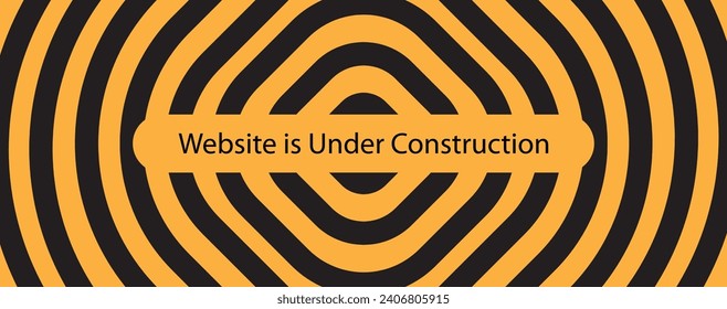 yellow warning sign. Under construction background.