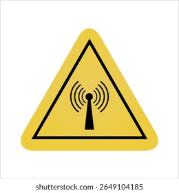 yellow warning signal triangle sign