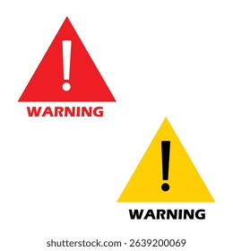 yellow warning signs Danger or caution sign  Symbols danger and warning signs. red and yellow danger sign 