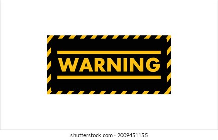 Yellow Warning Tape icon logo design illustration vector template symbol
