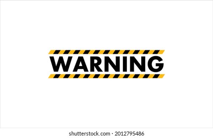 Yellow Warning Tape icon logo design illustration vector template symbol