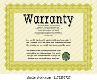 Yellow Warranty. Good design. Easy to print. Detailed. 