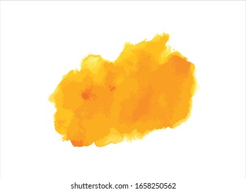 yellow water color paint background vector