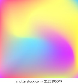 Yellow Water Wavy Dynamic Fluid Gradient Backdrop. Rainbow Liquid Neon Blue Color Wallpaper. Curve Pink Light Purple Multicolor Swirl Gradient Mesh. Pastel Happy Green Blurred Design Pic.