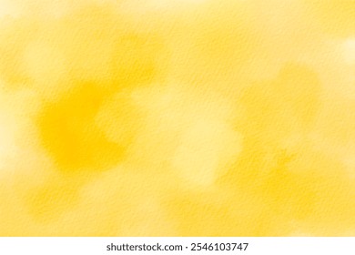 Yellow watercolor abstract texture background vector. Watercolor illustration for art, craft, and design projects.