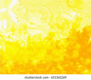 Yellow Watercolor Background