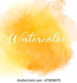 Yellow watercolor background